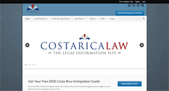 Desktop Screenshot of costaricalaw.com