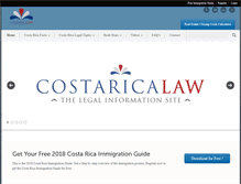 Tablet Screenshot of costaricalaw.com